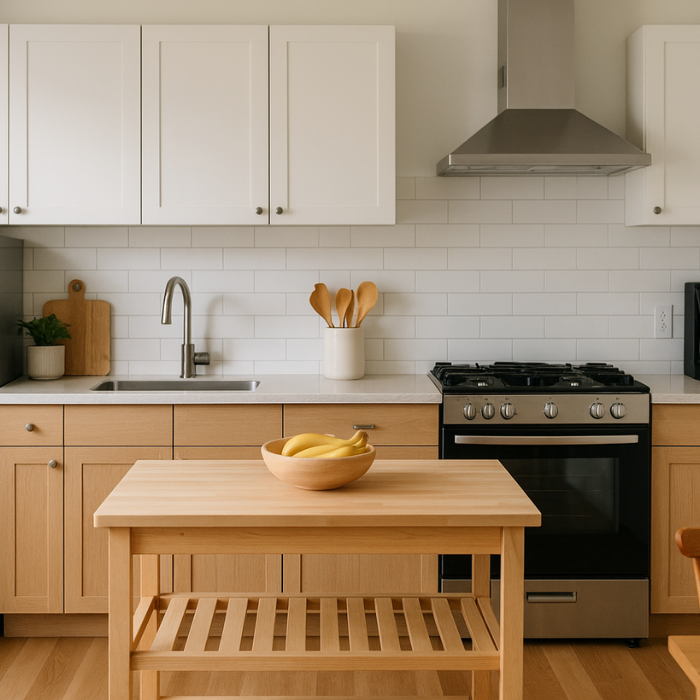 Modern Wooden Kitchen Set